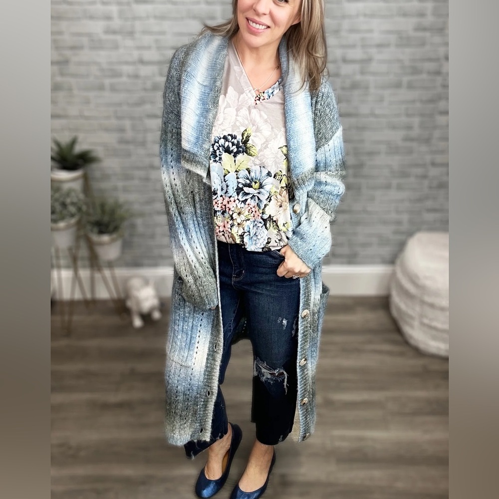 Blue Gradient Women's Sweater